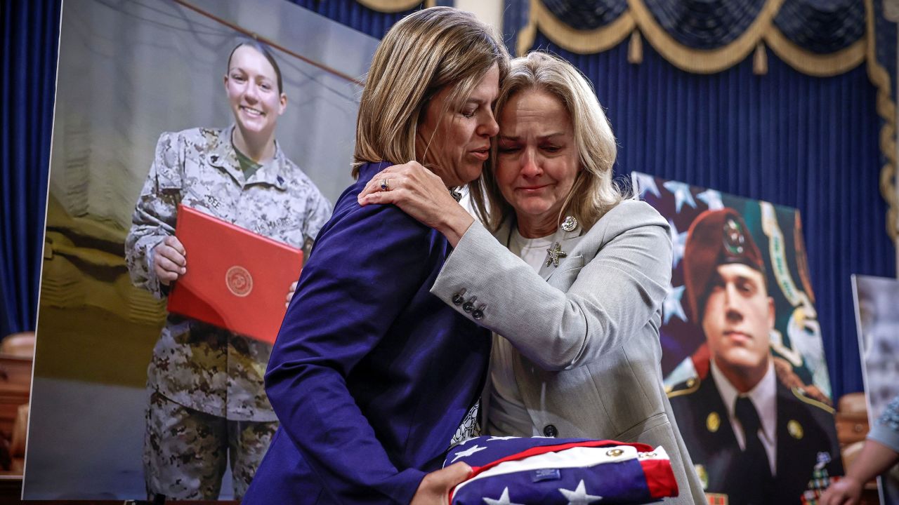 Families of troops killed in Abbey Gate bombing in Afghanistan demand accountability in emotional testimony . Families