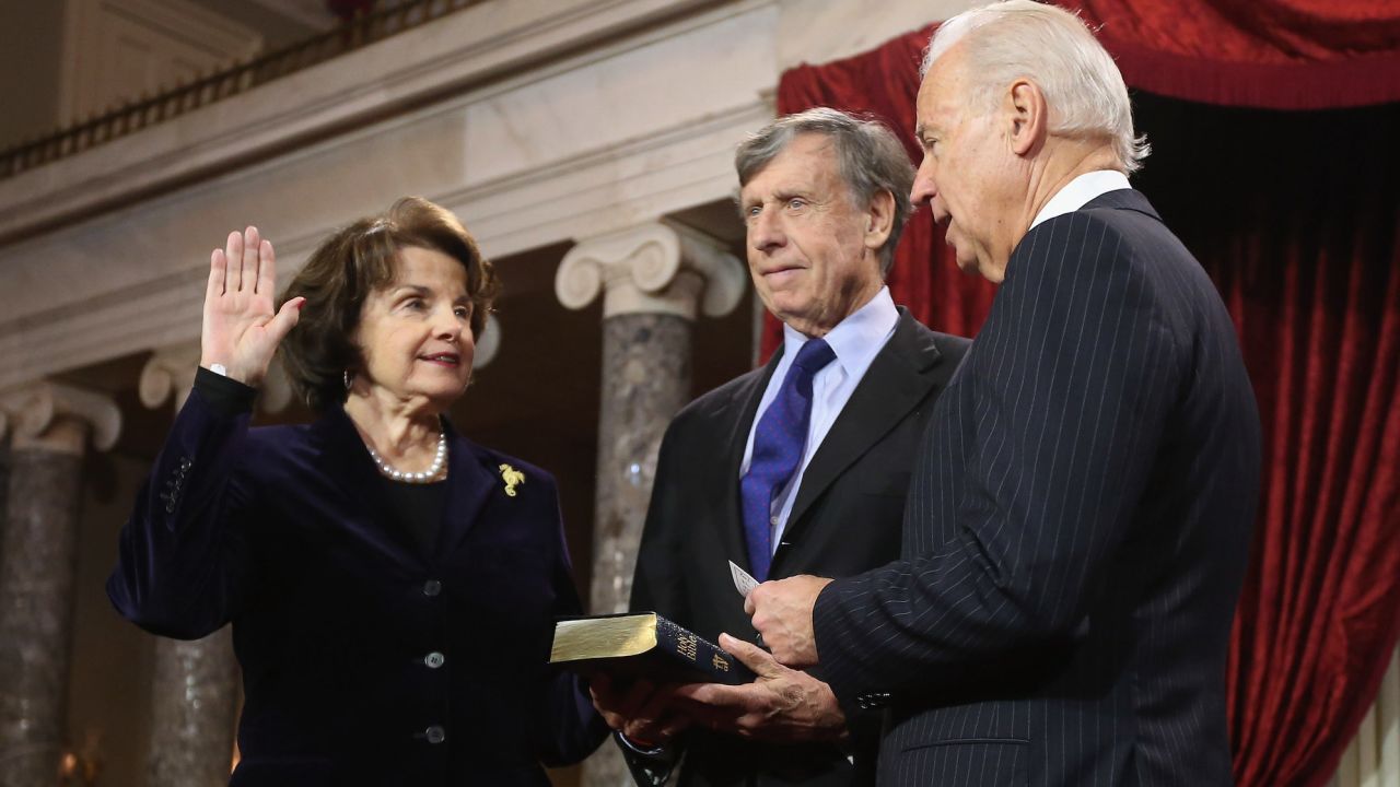 Biden honors Feinstein as a &#8216;pioneering American&#8217; Biden calls her a &#8220;p