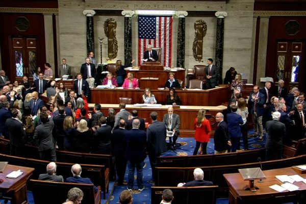 House sends bill to avert government shutdown to the Senate hours ahead of deadline . House sends