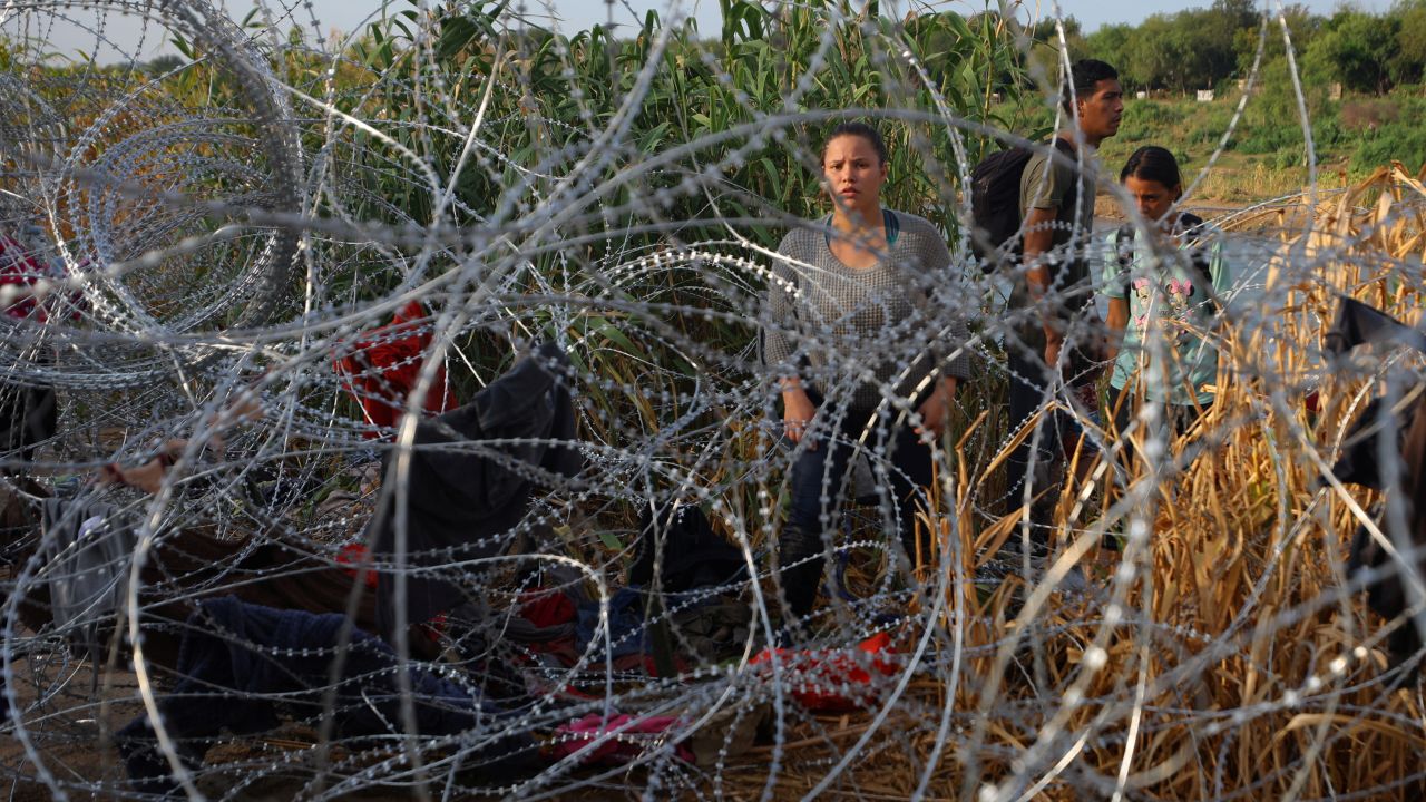Texas AG sues Biden administration for cutting razor wire at the US-Mexico border .